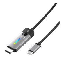 Кабель мультимедійний USB-C to HDMI M 1.8m 8K 60Hz LED RGB J5create (JCC157-N)