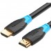 Кабель мультимедійний HDMI M to HDMI M 1.5m 4K60Hz black Vention (AACBG)