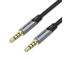 Кабель мультимедійний 3.5mm M to 3.5mm M 1.0m (4pin) gray Vention (BAQHF)
