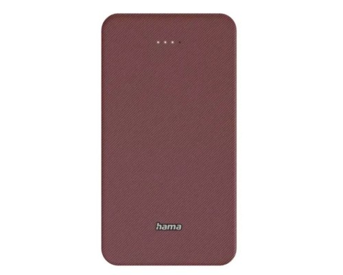 Батарея універсальна Hama 20000mAh, 15W/5V/3A, USB-C, USB-A, red (00201717)