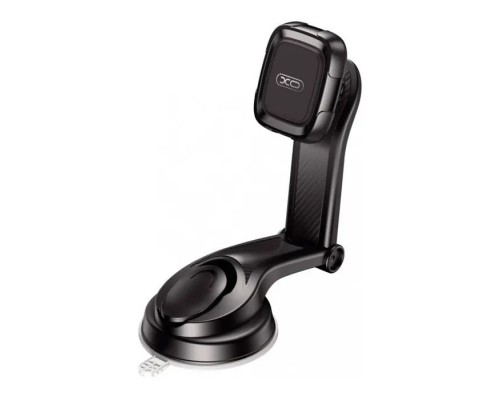 Універсальний автотримач XO C106 Dashboard suction cup adjustable magnetic Phone holder Black (6920680830343)