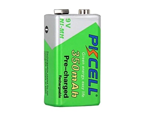 Акумулятор Крона 350mAh 9V Ni-MH NiMH Rechargeable Battery, 1 шт/бл PkCell (PC/6LR61/350-1B)