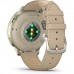 Смарт-годинник Garmin Venu 4 (41mm), Beige w/ Lunar Gold + Leather, GPS смарт-годинник (010-03013-03)