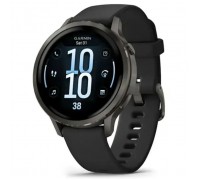 Смарт-годинник Garmin Venu 4 (41mm), Black w/ Slate + Black, GPS смарт-годинник (010-03013-02)