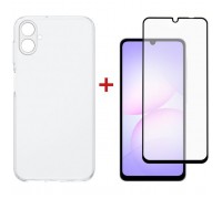 Чохол до мобільного телефона Dengos Samsung Galaxy A07 TPU+glass Transparent (DG-KM-170)