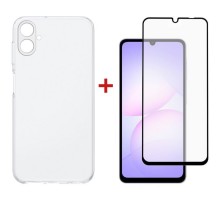 Чохол до мобільного телефона Dengos Samsung Galaxy A07 TPU+glass Transparent (DG-KM-170)