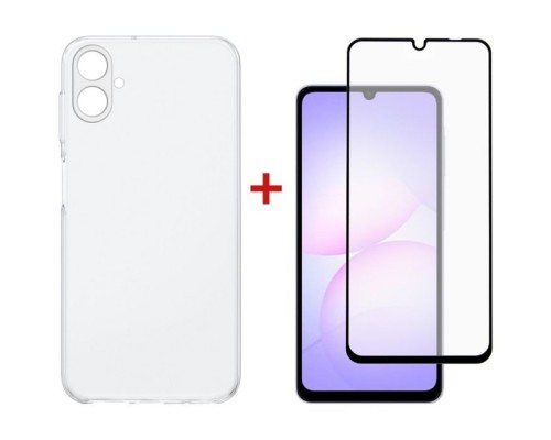 Чохол до мобільного телефона Dengos Samsung Galaxy A07 TPU+glass Transparent (DG-KM-170)