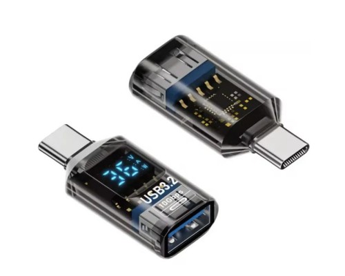 Перехідник OTG USB 3.2 AF to USB-C M 10Gbps QC 36W with display XoKo (AC-322UTC)