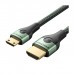 Кабель мультимедійний HDMI M to HDMI mini M 1.0m V2.1 8K 60Hz green Vention (AGJGF)