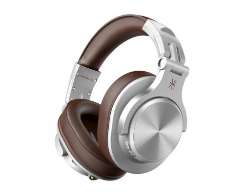 Навушники OneOdio Fusion A70 Bluetooth+3,5мм/6,35мм Silver/Brown (A70 Silver Brown)