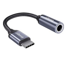 Перехідник USB-C M to 3.5mm F 0.12m gray Essager (EZJE01-0G)