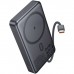 Батарея універсальна HOCO 10000 mAh Origen Dual PD/20W Magnetic with cable Type-C Metal Gray (Q44 / 714983)