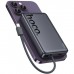 Батарея універсальна HOCO 10000 mAh Origen Dual PD/20W Magnetic with cable Type-C Metal Gray (Q44 / 714983)