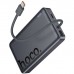 Батарея універсальна HOCO 10000 mAh Origen Dual PD/20W Magnetic with cable Type-C Metal Gray (Q44 / 714983)