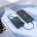 Батарея універсальна HOCO 10000 mAh Origen Dual PD/20W Magnetic with cable Type-C Metal Gray (Q44 / 714983)