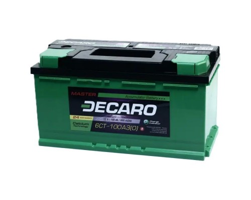 Акумулятор автомобільний DECARO 100Ah-12v MASTER (353х175х190), R, EN840 (6СТ-100 А3 (0) M)
