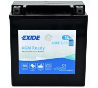 Акумулятор автомобільний EXIDE Мото Ready AGM 14Ah (+/-) (215EN) (AGM12-15)