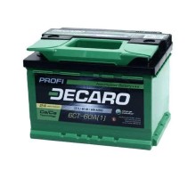 Акумулятор автомобільний DECARO 60Ah-12v PROFI L,EN600 (6СТ-60 А3 (1) PRO)