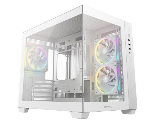 Корпус для ПК Deepcool CG330 3F White (R-CG330-WHNGM3-G)
