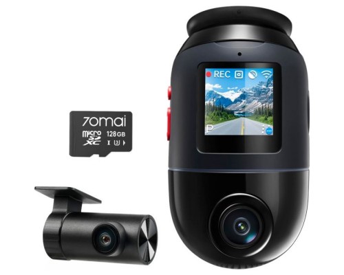 Відеореєстратор Xiaomi 70mai Dash Cam X800-2 Omni 128GB Black +RC14 Rear Camera Set (1152147)