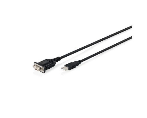 Кабель для передачі даних USB 2.0 AM to COM 1.8m DB9 RS232 FT232RNL black Digitus (DA-70172)