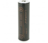 Акумулятор 18650 3500mah (3300-3500mah), 3.7V(2.75-4.2V), Black Liitokala (Lii-35A-JT)