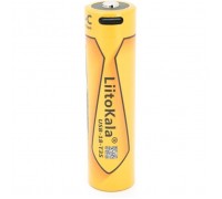 Акумулятор 18650 3500mah (3400-3500mah), 3.7V(2.7-4.2V), Type-C, 72*18.6mm, Yellow Liitokala (USB-18-T35)