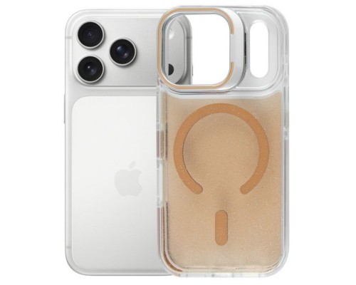 Чохол до мобільного телефона BeCover FIBRA Star Shine MagSafe Apple iPhone 17 Pro Desert Gold (715426)