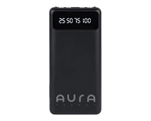 Батарея універсальна AURA NRG10 10000 mAh Black (PBANRG10B)