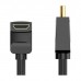 Кабель мультимедійний HDMI M to HDMI M 1.5m V2.0 4K60Hz 90° corner PVC black Vention (AARBG)