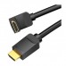 Кабель мультимедійний HDMI M to HDMI M 1.5m V2.0 4K60Hz 90° corner PVC black Vention (AARBG)