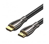 Кабель мультимедійний HDMI M to HDMI M 5.0m V2.0 4K60Hz braided zinc alloy black Vention (ALMBJ)