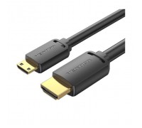 Кабель мультимедійний HDMI M to HDMI mini M 2.0m V2.0 4K60Hz 18Gbps HDR Dolby Vention (AGHBH)