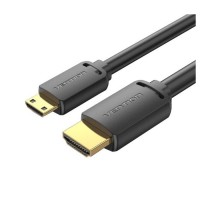 Кабель мультимедійний HDMI M to HDMI mini M 2.0m V2.0 4K60Hz 18Gbps HDR Dolby Vention (AGHBH)