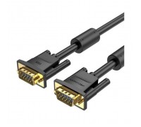 Кабель мультимедійний VGA M to VGA M 25.0m ferrite black Vention (DAEBS)