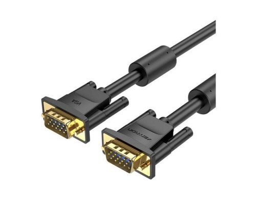 Кабель мультимедійний VGA M to VGA M 25.0m ferrite black Vention (DAEBS)