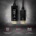 Кабель мультимедійний HDMI M to DisplayPort M 1.8m 4K30Hz black AXAGON (RVD-HI14C2)