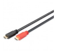 Кабель мультимедійний HDMI M to HDMI M 20.0m Full HD 60Hz AOC w/Amplifier black Digitus (AK-330105-200-S)