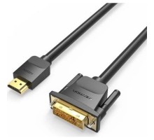 Кабель мультимедійний HDMI M to DVI M 1.5m 24+1pin 4K60Hz black Vention (ABFBG)
