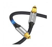 Кабель мультимедійний Optical Toslink 1.5m 5.1ch gray Vention (BAVHG)