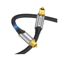 Кабель мультимедійний Optical Toslink 1.5m 5.1ch gray Vention (BAVHG)