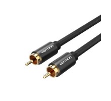 Кабель мультимедійний 1xRCA M to 1xRCA M 2.0m digital black Vention (VAB-R09-B200)