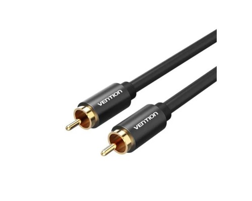 Кабель мультимедійний 1xRCA M to 1xRCA M 2.0m digital black Vention (VAB-R09-B200)