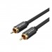 Кабель мультимедійний 1xRCA M to 1xRCA M 2.0m digital black Vention (VAB-R09-B200)