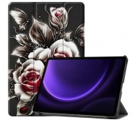Чохол до планшета BeCover Smart Case Samsung Galaxy Tab S10 FE (SM-X520/SM-X526) 10.9" Black Rose (715923)