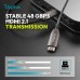 Кабель мультимедійний HDMI M to HDMI M 50.0m V2.1 8K60Hz AOC 48Gbps black Digitus (AK-330126-500-S)