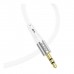 Кабель мультимедійний Lightning to 3.5mm M 1.0m silicone UPA22 white HOCO (6931474769480)