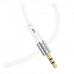 Кабель мультимедійний Lightning to 3.5mm M 1.0m silicone UPA22 white HOCO (6931474769480)