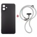 Чохол до мобільного телефона Dengos Case + Cross-body Strap Samsung Galaxy A07 Black+Grey (DG-KM-CCRB-15)