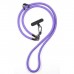 Чохол до мобільного телефона Dengos Case + Cross-body Strap Samsung Galaxy A37 Clear+Purple (DG-KM-CCRB-06)